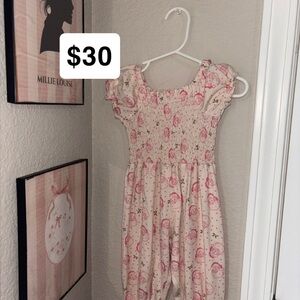 Sweet honey Santa romper. Never worn.